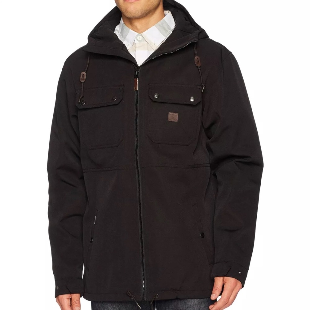 Billabong Mens Matt Field Jacket Parka Size Large